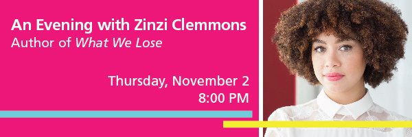 Catch the author of the "debut novel of the year" (<a href="/voguemagazine/">Vogue Magazine</a>) here on 11/2!
vogue.com/article/zinzi-… <a href="/VikingBooks/">Viking Books</a> <a href="/believermag/">The Believer</a>