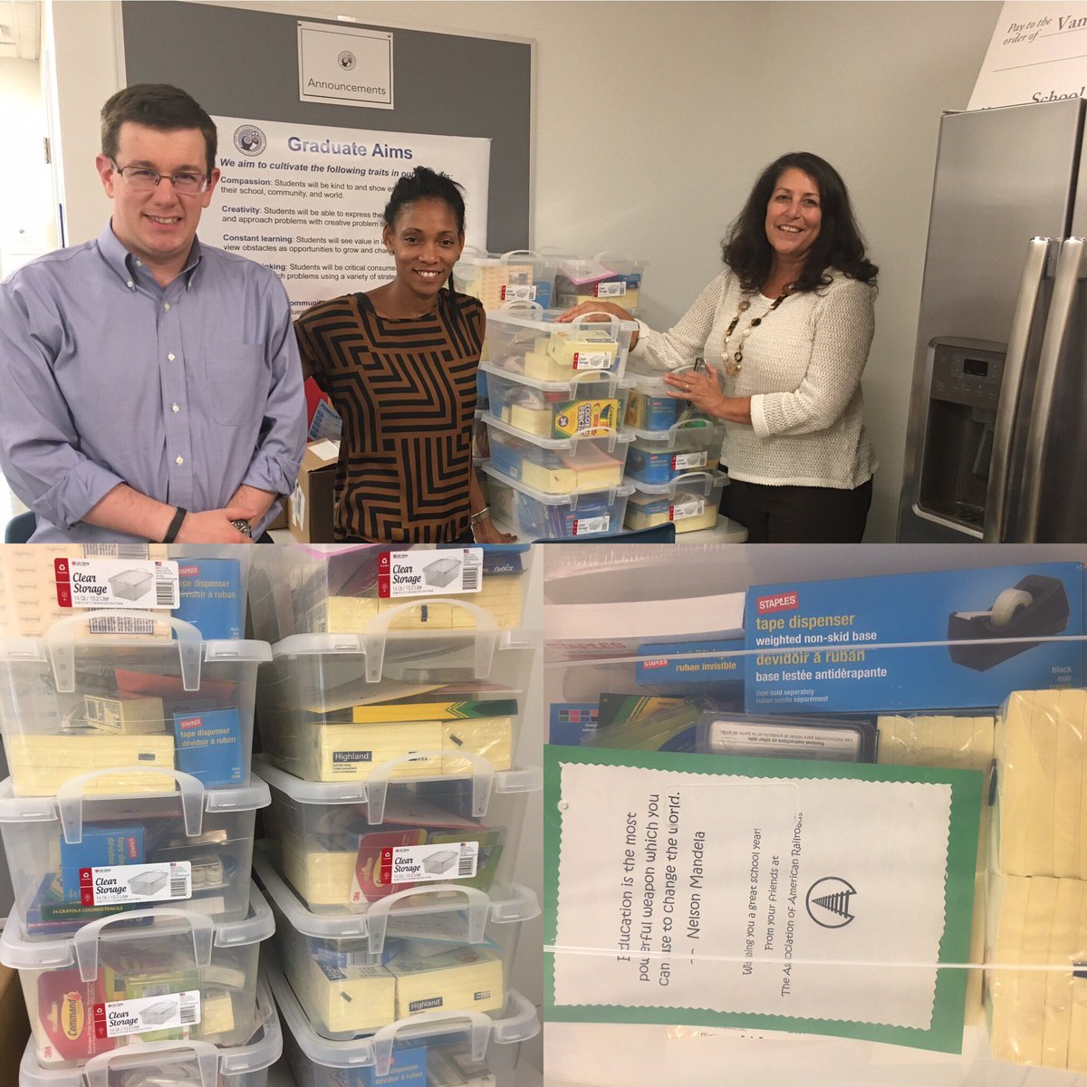 Teachers <a href="/VanNessDCPS/">Van Ness Elementary</a> are so appreciative of the generosity of our partner <a href="/AAR_FreightRail/">AAR</a> - thank you! <a href="/dcpspartners/">DCPS Partners</a>