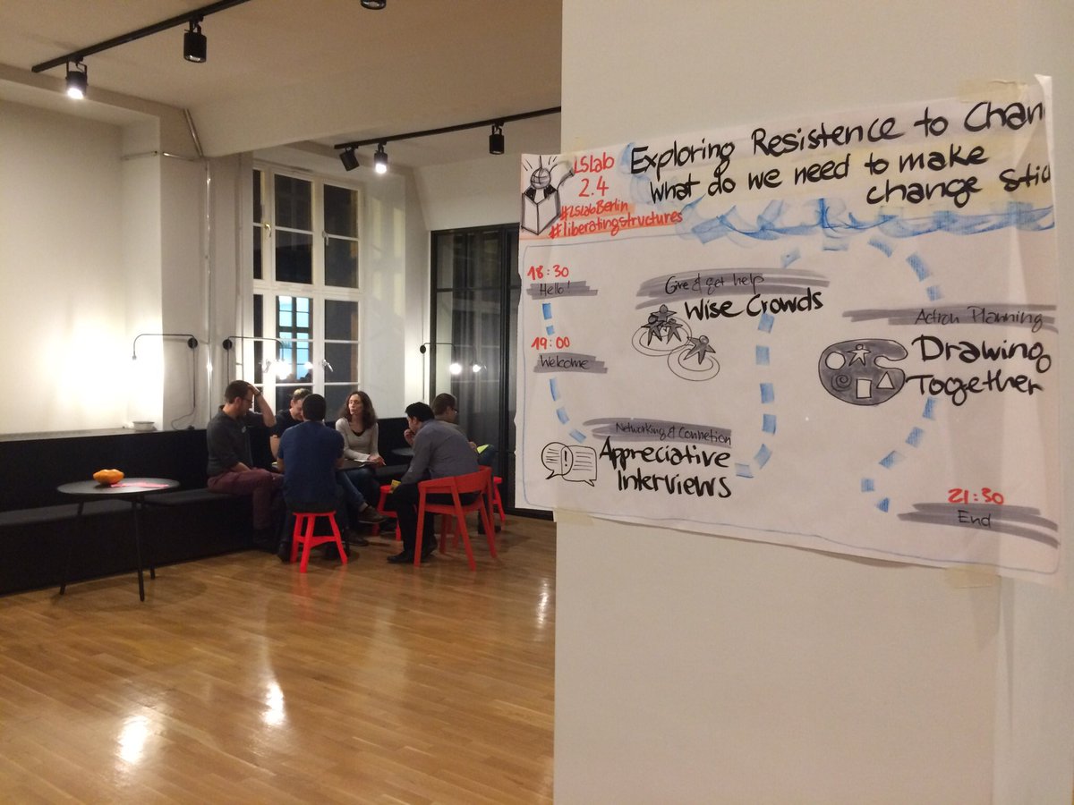sylviataylor's tweet photo. Such #wisecrowds #DrawingTogether & #appreciation during the #LSLabBerlin @NI_News hosting #liberatingstructures @SFQua @KeithMcCandless https://t.co/u9rflEFyIz