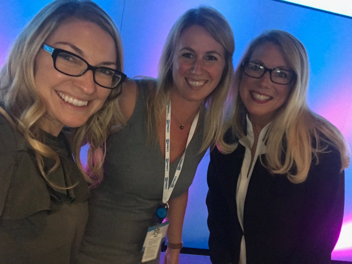 ahalle's tweet photo. Checking out the view from stage for @LinkedInMktg event with @cassandra3 @kellykyer for #b2bpowercouple https://t.co/SXSWzVAgbu