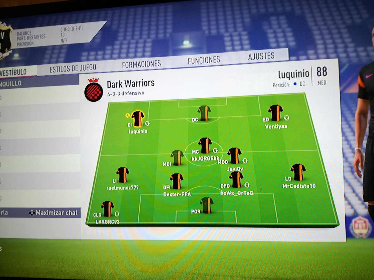 Luquinio16's tweet photo. Y no dejan de salir problemas nuevos @EASPORTSEsp @EASPORTSFIFA.... En este partido no hay capitan, pero bueno paque verdad? Si tampoco encuentra partido!! #ClubesProExiste25Oct https://t.co/VJeBP9LtqY