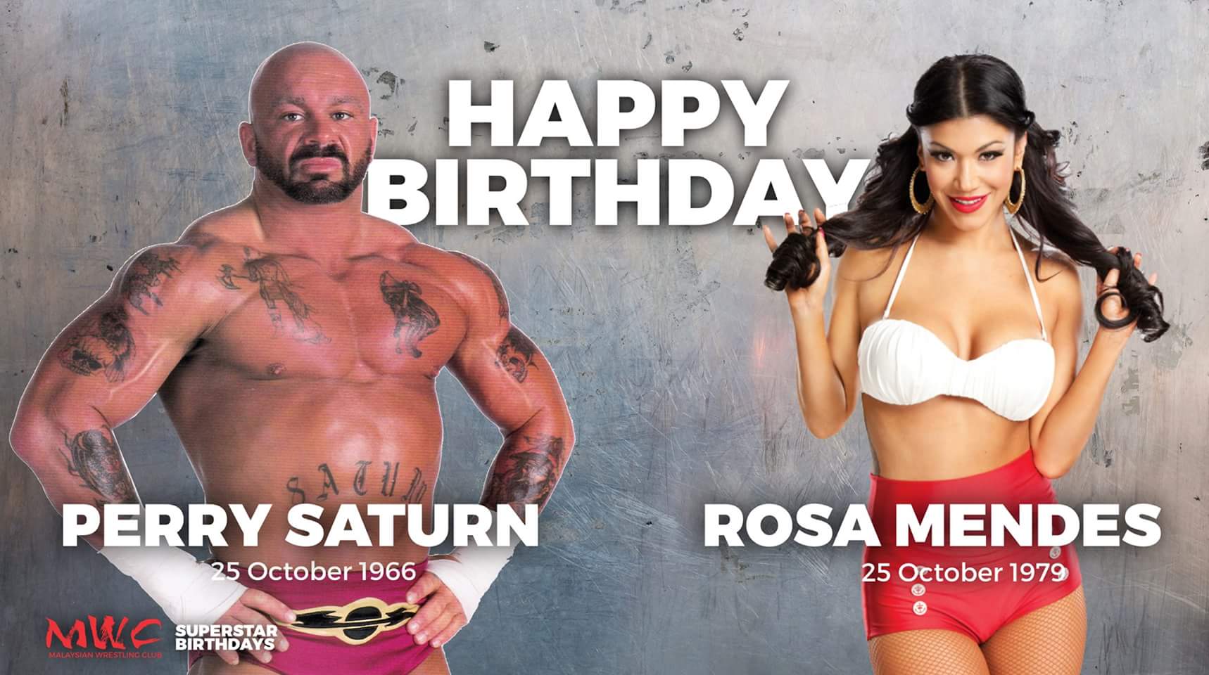 Happy Birthday to two Former WWE Superstars and Rosa Mendes  