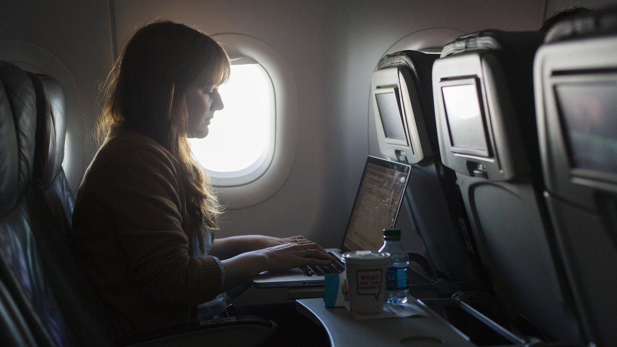 What do you think - is #WiFi going to hurt productivity on airplanes? Story via <a href="/qz/">Quartz</a>: bit.ly/2yeoSLl