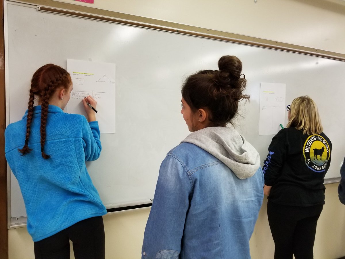 Tag team proofs in Mr. Nilsen's Geometry class! #207learn