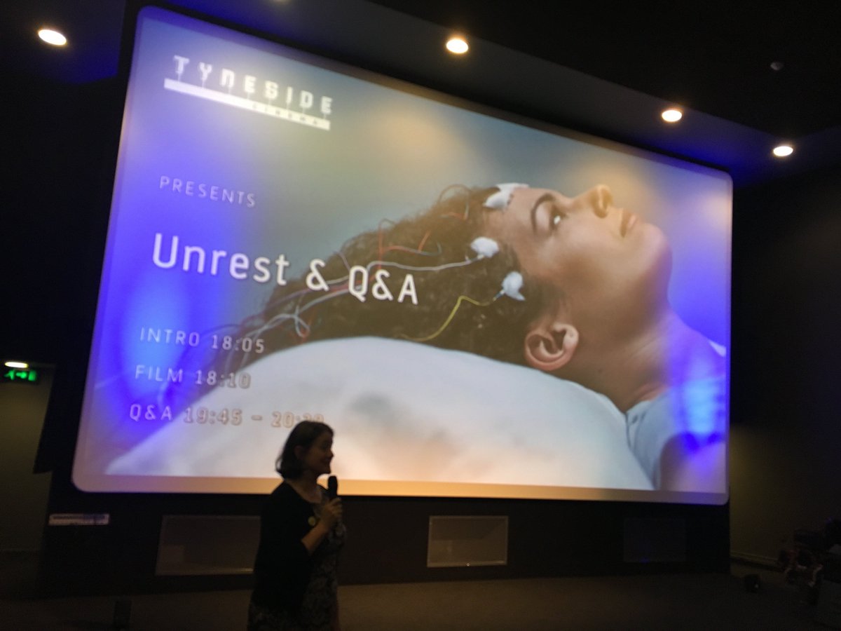 unrestfilm's tweet photo. Packed house at @tynesidecinema #Newcastle for the special screening of @unrestfilm and Q&amp;A with Professor Julia Newton + VR! #TimeForUnrest https://t.co/hMMJidWqFt