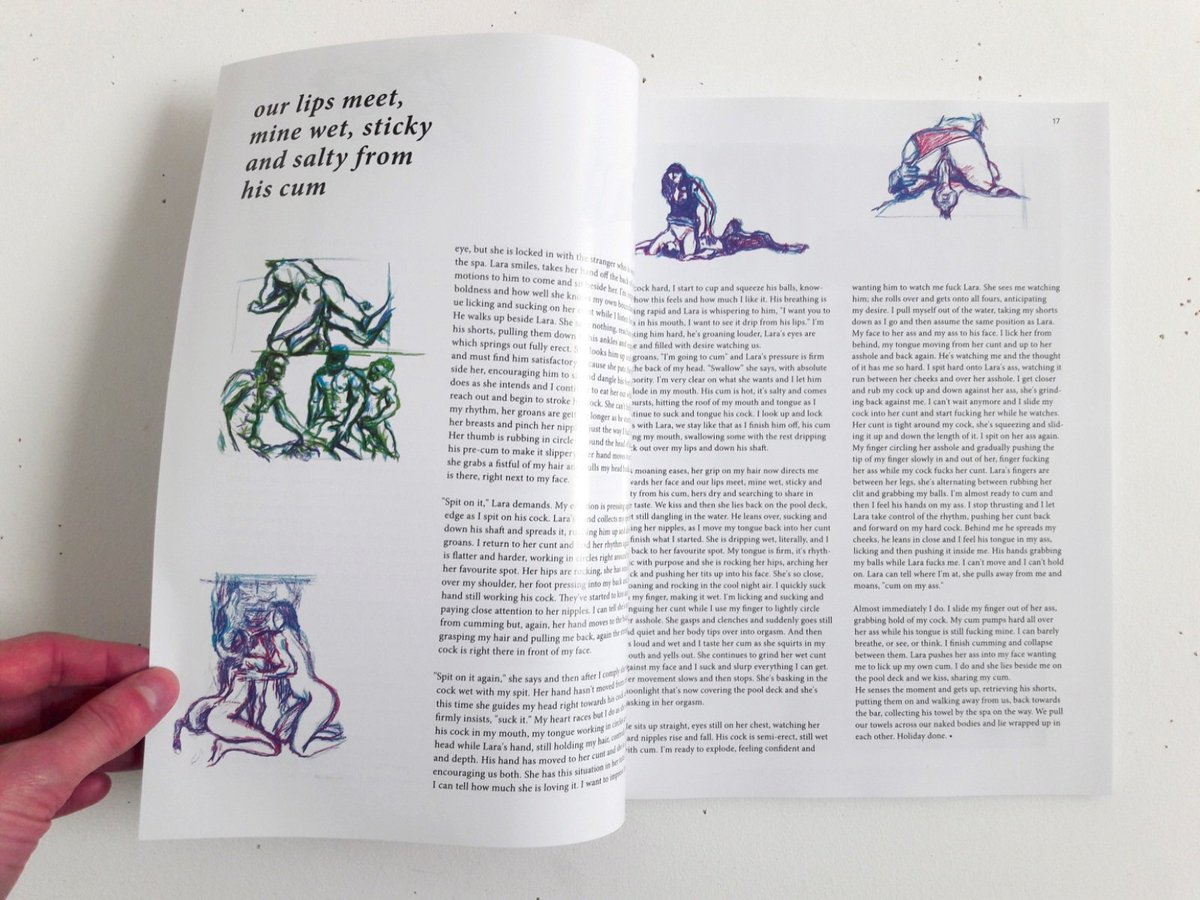 AlfonseDagada's tweet photo. So happy to hold in my hand @math_magazine issue 5 ! #alfonsedagada #loveandbutts #mathmagazine #porndrawings https://t.co/gy94tfiacB