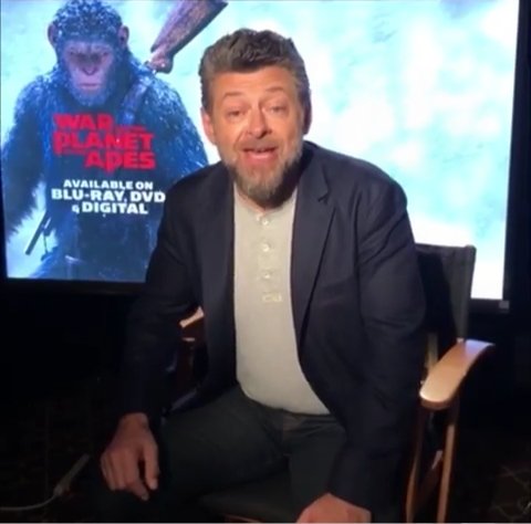 There is nothing that makes me happier than watching the 3 movies and watching you act <a href="/andyserkis/">Andy Serkis</a> #WarForThePlanet💙