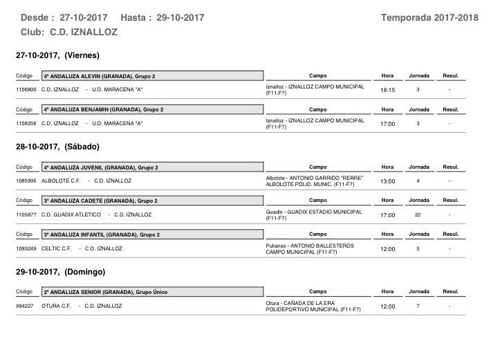 CDIZNALLOZ's tweet photo. Horarios de los equipos @CDIZNALLOZ para el fin de semana https://t.co/y0TE9ycf4t