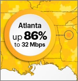 Great network progress and speed increase in Atlanta #WorksForMe @sprint @SprintTAG