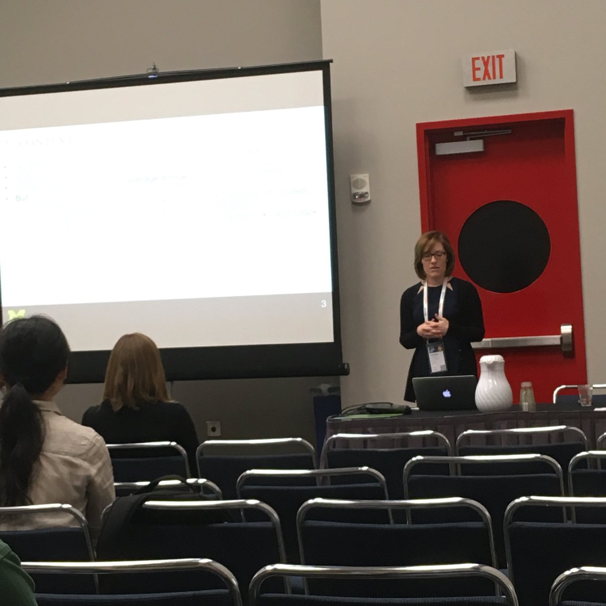 umichioe's tweet photo. Kristen Schell is discussing wind power synchronicity with peak demand at #Informs2017. https://t.co/YaSdPanaMf