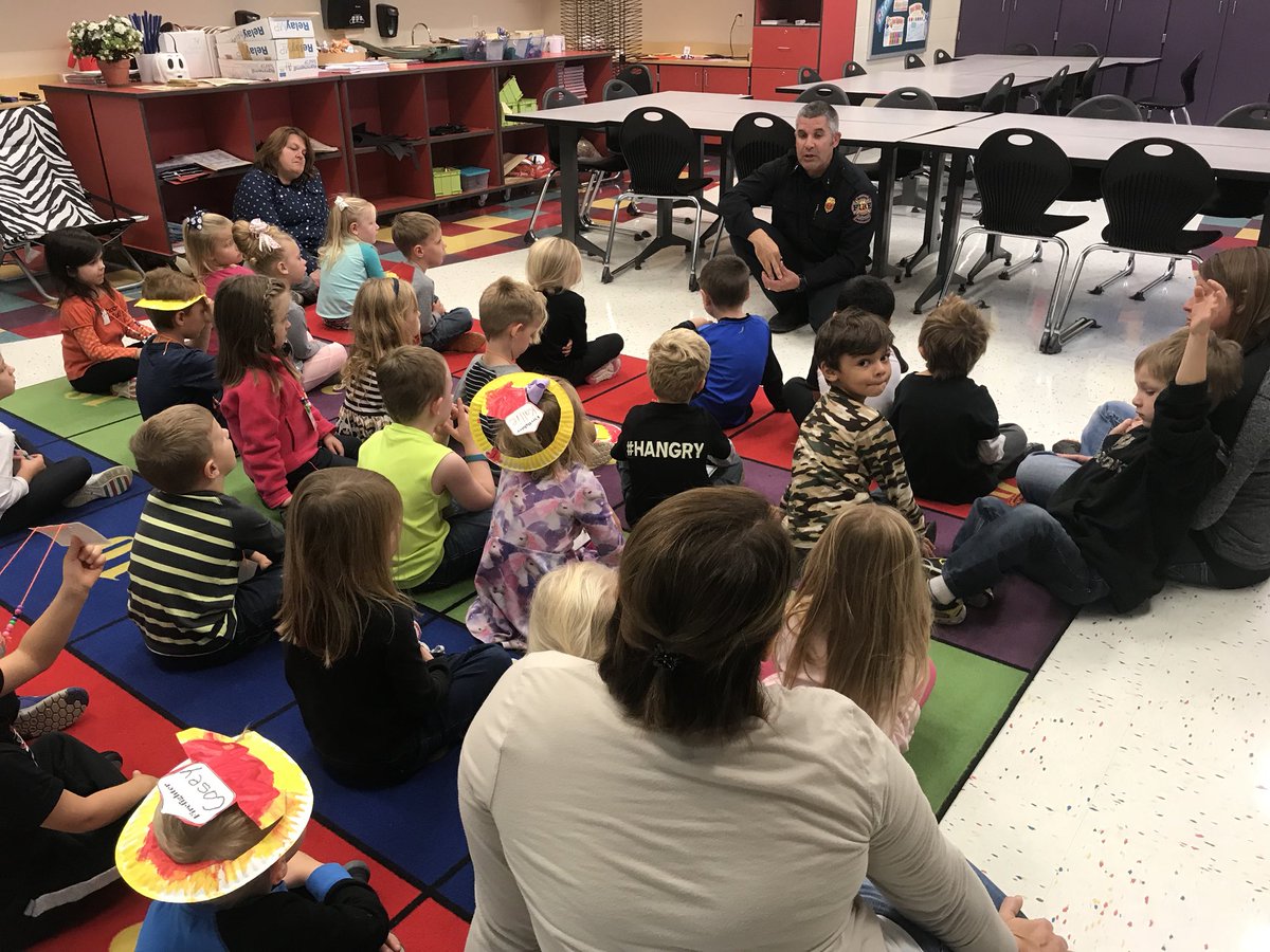 OtsegoPreK's tweet photo. Thank you Firefighter Brad for teaching preschool about fire safety! #oes #OtsegKnights #preschool https://t.co/J8uB2CZDct