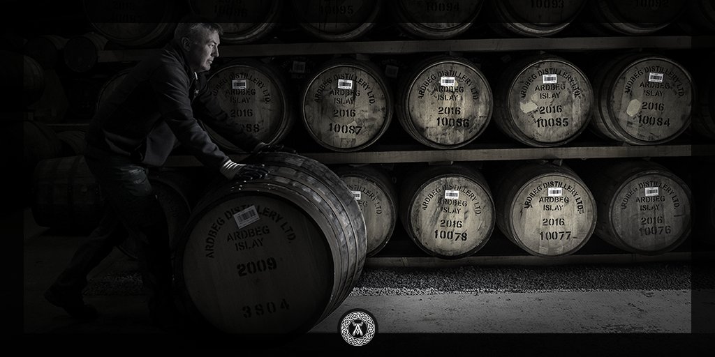 Ardbeg's tweet photo. A glimpse inside Warehouse 3. Salty air permeates to give our spirit its briny maritime character. https://t.co/igGZ0RT500 #DrinkResponsibly https://t.co/Qi5O2zITko