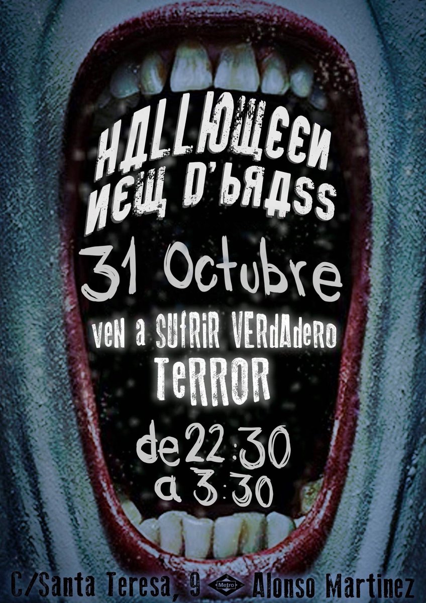 dbrassmadrid's tweet photo. Vas a pasar miedo...😵 https://t.co/1YlyT2SKUr