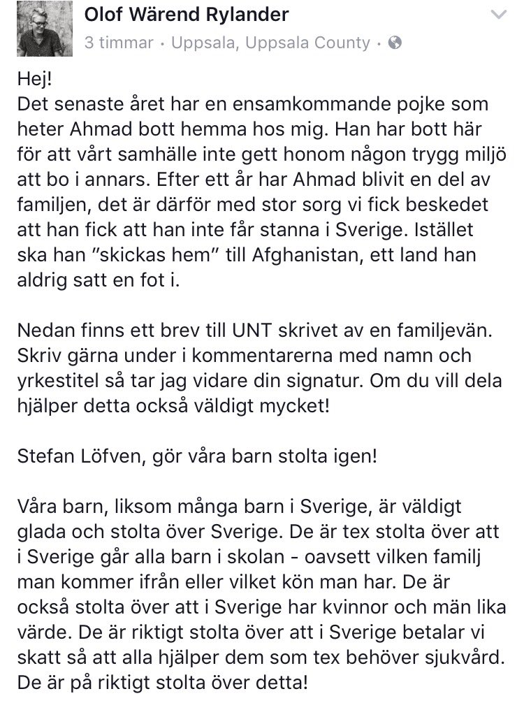 micketretusen's tweet photo. Nedan följer ett inlägg av min nära vän Olof. Läs igenom och gå sedan in på hans sida och skriv under. 

https://t.co/PQvX7QsaBw https://t.co/Cs3v0pJ7VH