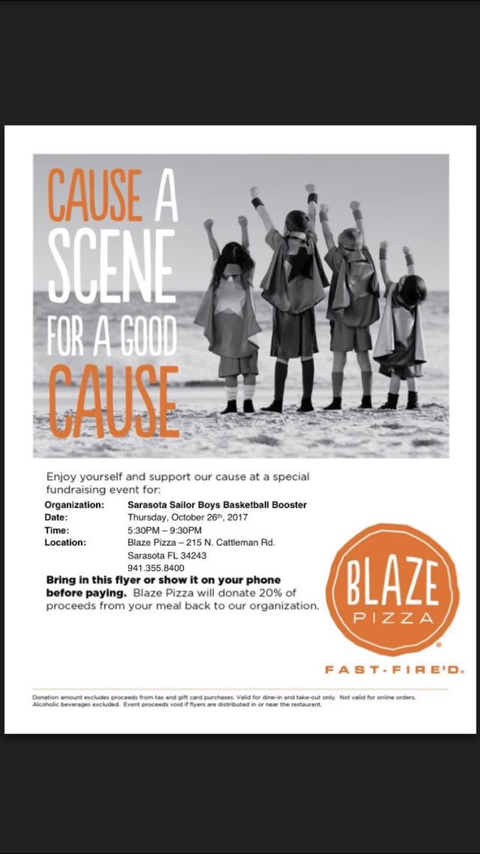 Don’t forget our fundraiser tomorrow night!