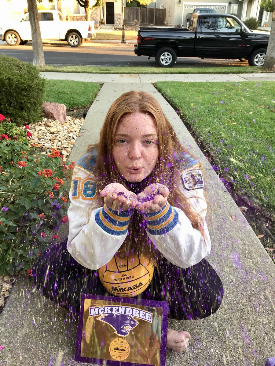 izzystrimling's tweet photo. Excited to announce my commitment to play Waterpolo at Mckendree University on academic &amp; athletic scholarship ! Go Bearcats 💜💛 https://t.co/IpgxF5pHaA