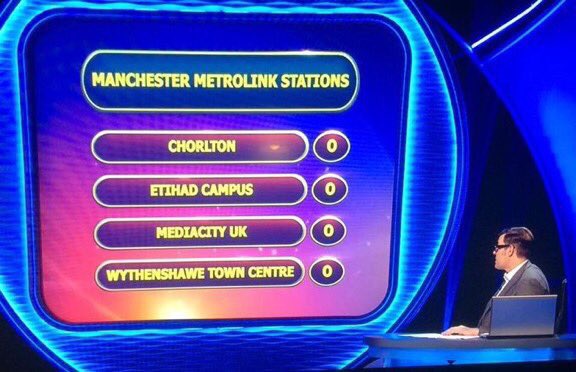 MediaCityUK's tweet photo. Can't believe it, we're a @TVsPointless answer! 💥 https://t.co/ufX7ZxFOYn