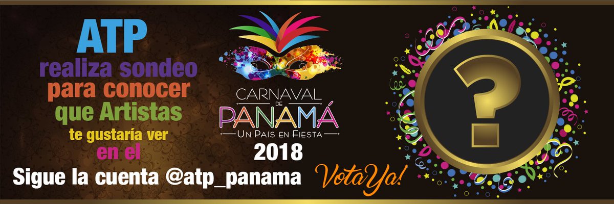 ATP_panama's tweet photo. Tú puedes postular a los artistas del 🔴GÉNERO TÍPICO🔴 para la tarima del Carnaval de Panamá #Unpaisenfiesta2018.
Síquenos en Instagram 🎶 https://t.co/zr3W73LxUT