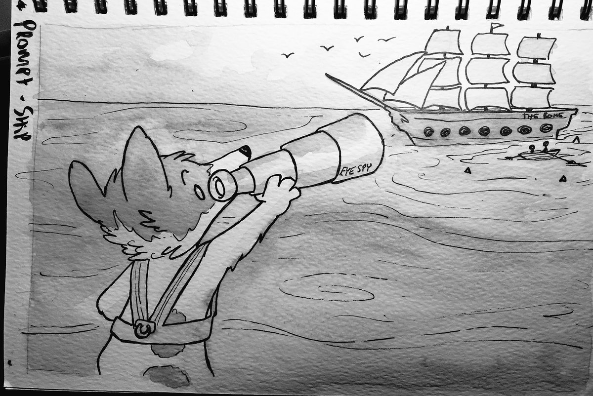 AnnimatedDragon's tweet photo. Inktober 2017 Day 25
#inktober2017 prompt: ship. Inks- fountain pen &amp; wash. https://t.co/RmHSK6osKc