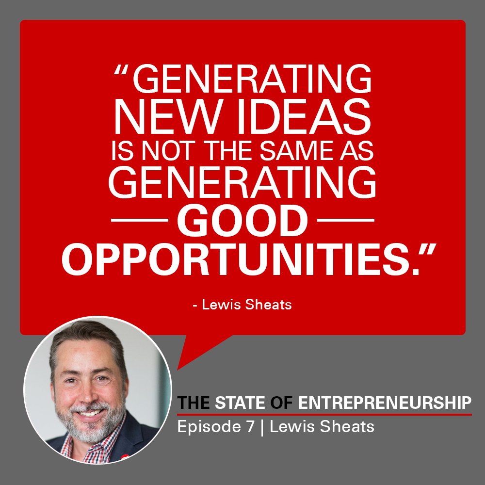 Last week, <a href="/lewis_sheats/">Lewis Sheats</a> joined us for State of Entrepreneurship. Watch this week: 2:30 p.m. tomorrow at Facebook.com/ncstateei.