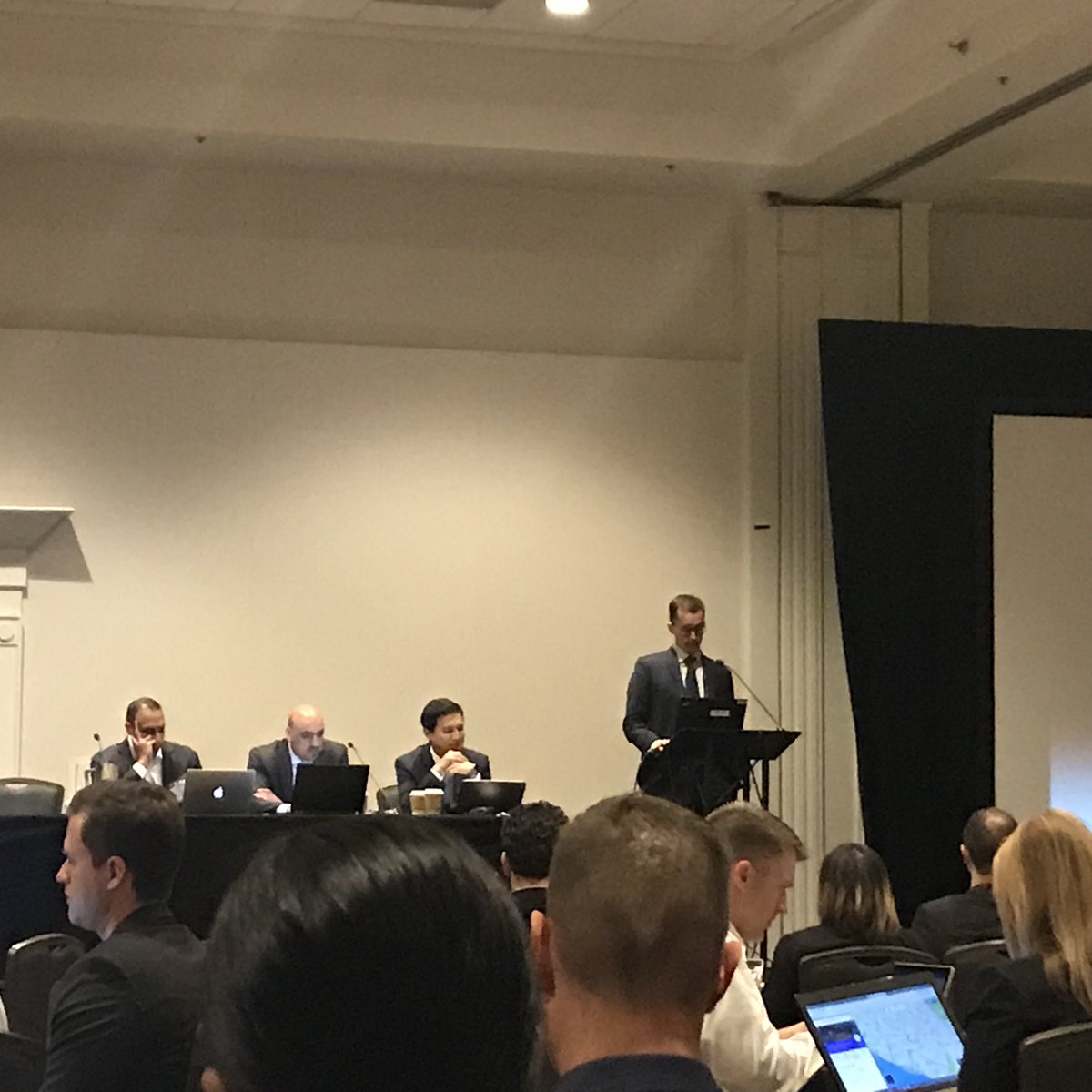 VIRkhaja's tweet photo. Nice explanation of transition of #IRad trainees @Penn_IR Jonas Redmond #APDIR2017 @SIRRFS https://t.co/HKo0oRdcta