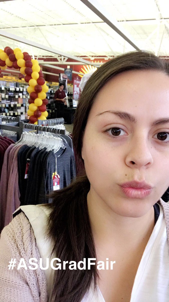 Roxieehartt's tweet photo. Getting all the essentials #ASUGradFair https://t.co/jzitKB11rw