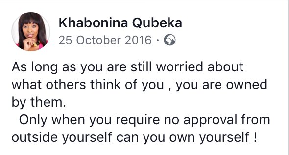 Khabonina_Q's tweet photo. #2016Thoughts ... still apply today ... MORE THAN EVER futhi !!! https://t.co/9ynQudCxTK