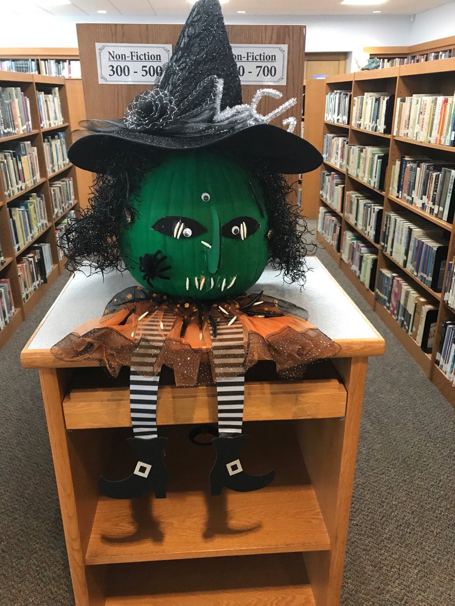 CalhounLibrary's tweet photo. Don't forget...all submissions to the pumpkin decorating contest are due tomorrow! Here's a preview of some early entrants... https://t.co/FT2OK6OuTp