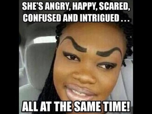 This really confuses me...

#eyebrows #confusion #fashiontrends #hashtag #help