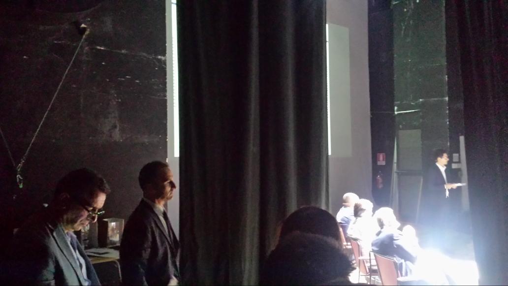 I delegati al trasferimento tecnologico <a href="/univca/">Università degli Studi di Cagliari</a> e @unissTwit Di Guardo e Mulas...e un dietro le quinte #startcup!