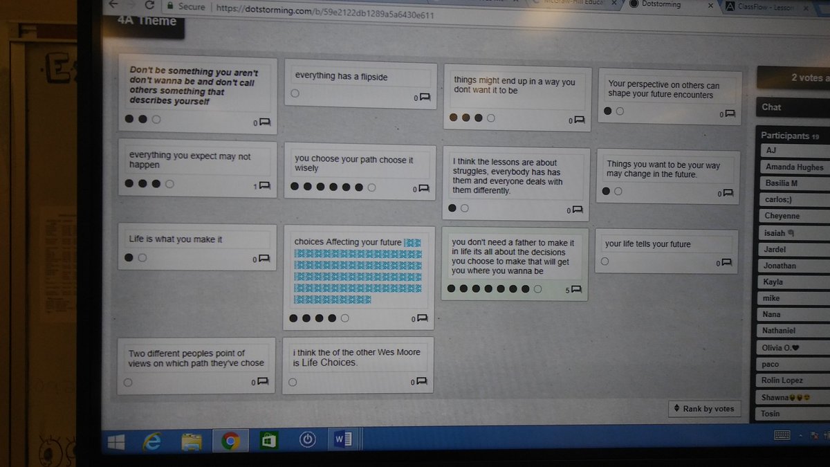 The Other Wes Moore Comparison Chart