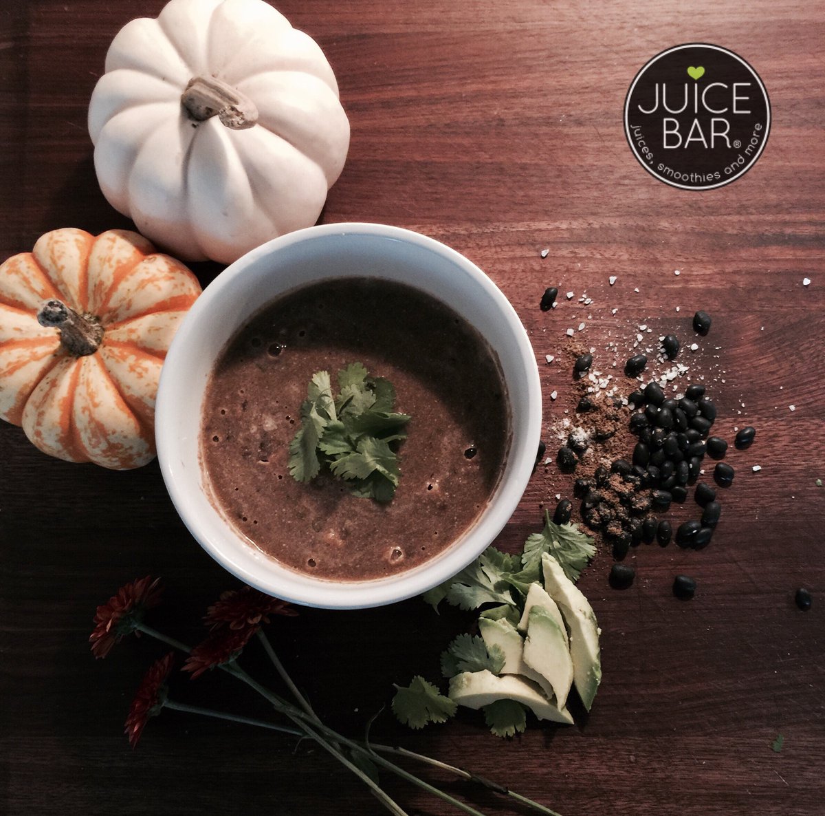 Black bean soup is on the schedule today!