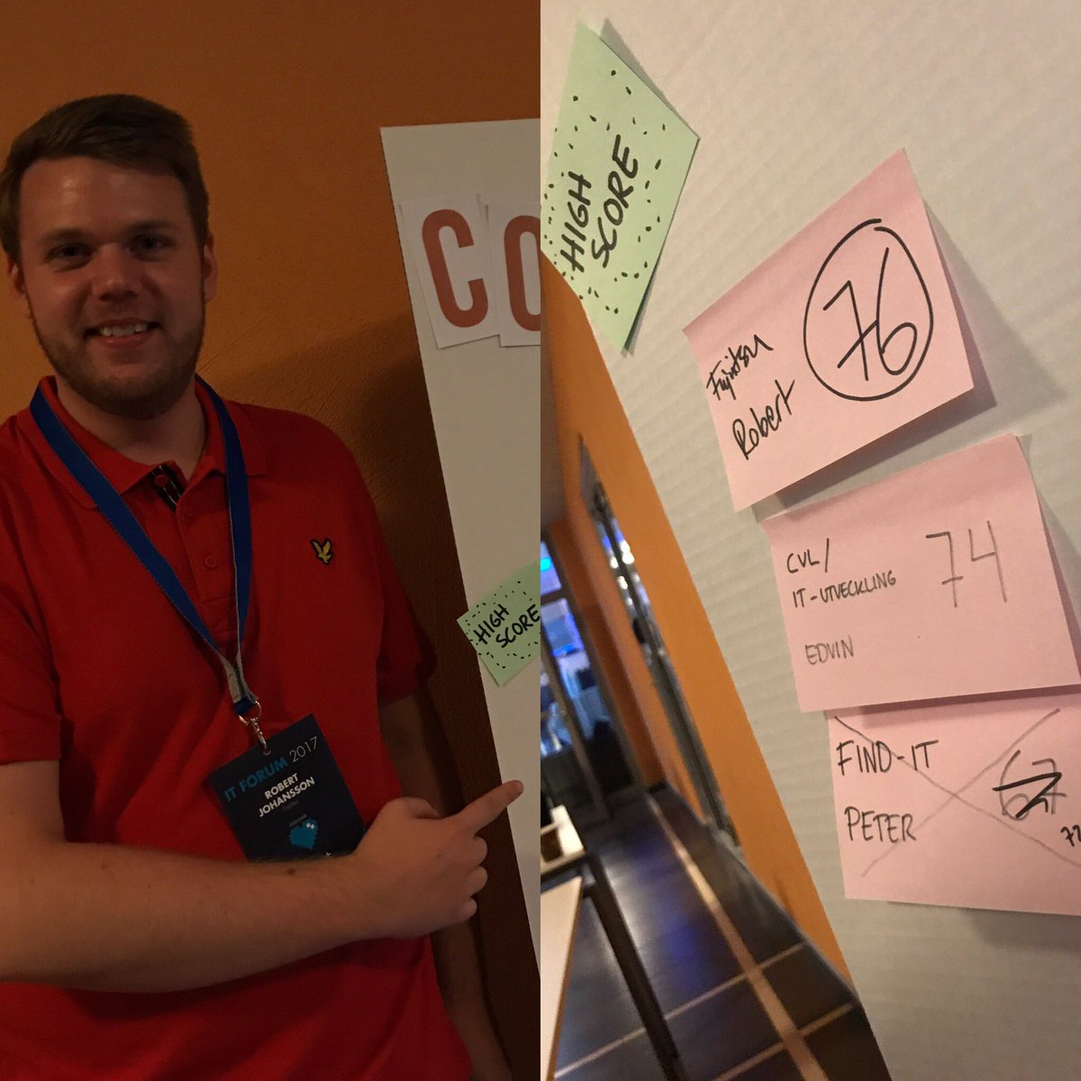 CoderDojoSviken's tweet photo. @TeamFindIT Det gjorde Robert på Fujitsu, med hela 76 poäng!! https://t.co/P2JLi38vYb