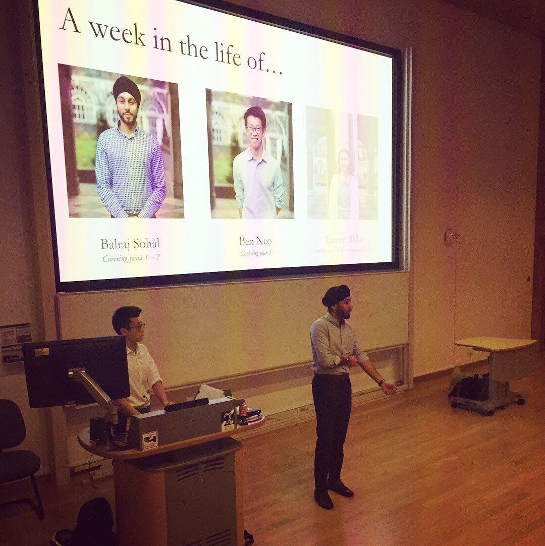 DentalOutreach's tweet photo. Thank you to Bal, Lauren + Ben for our Dental Outreach evening lecture on life as a Dental student! https://t.co/Y0WEAbiUqU