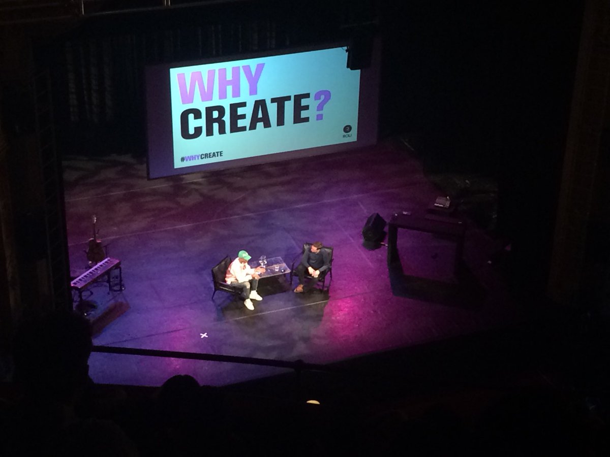 ManifestGRP's tweet photo. “Your process might be better than mine.” @Pharrell explains it’s not HOW, but analysing WHY we are #creative that’s important. #WhyCreate https://t.co/QYnKojG1tQ