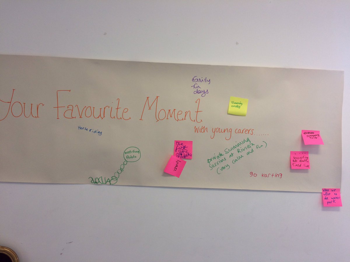 TorbayYoung's tweet photo. Torbay young carers family &amp; young people event today. Gathering thoughts &amp; ideas for re-fuelling our service and keeping it on course.... https://t.co/a6VQxjF9E4