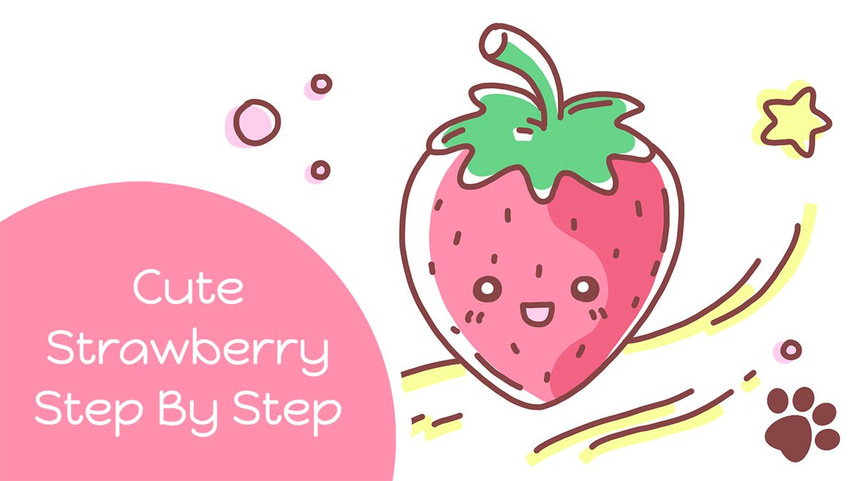 How to Draw a Strawberry – Emily Drawing