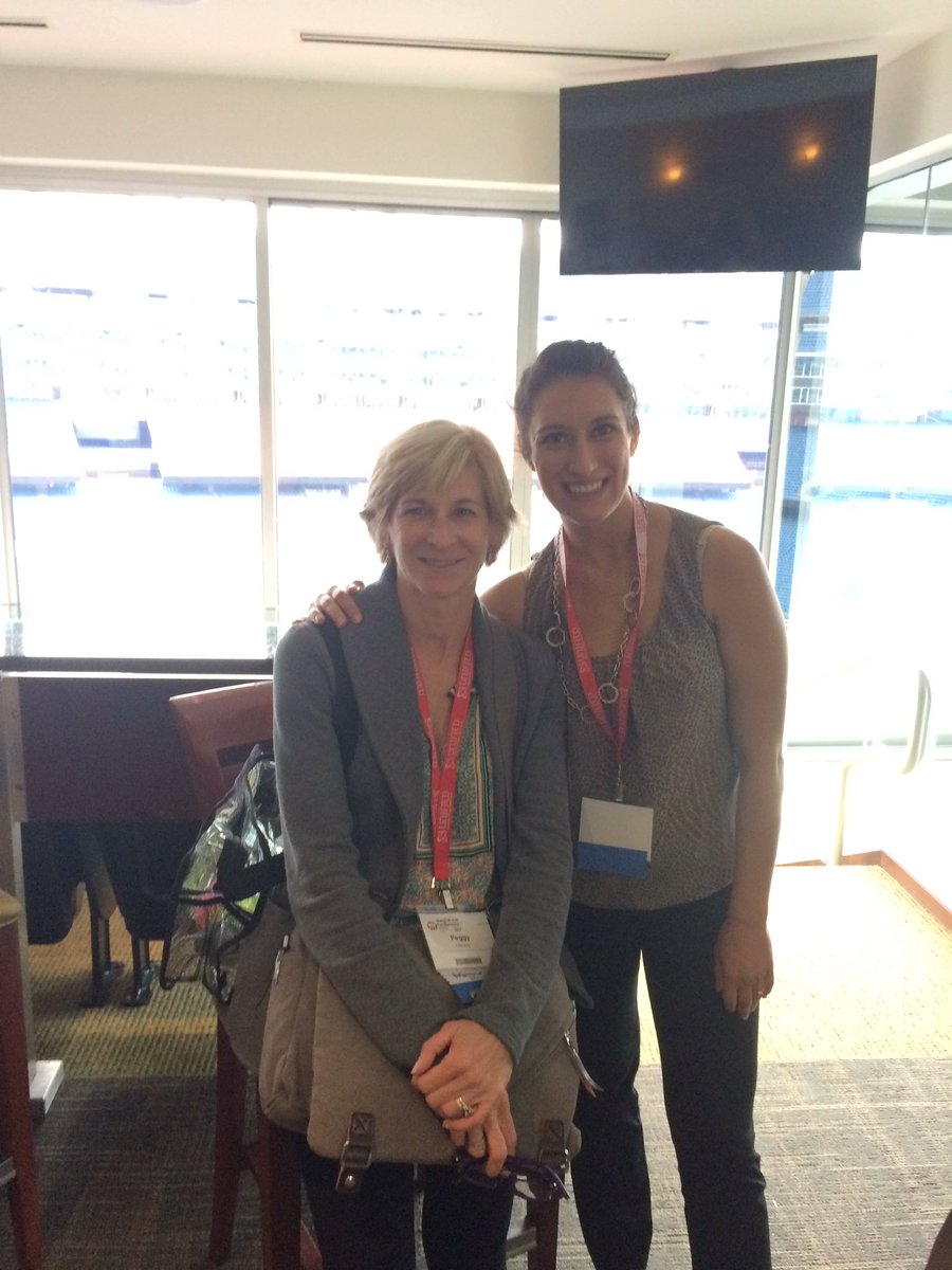 Adrienne Calotta and Peggy Harvey just after presenting at #MassCUE17 #inspired