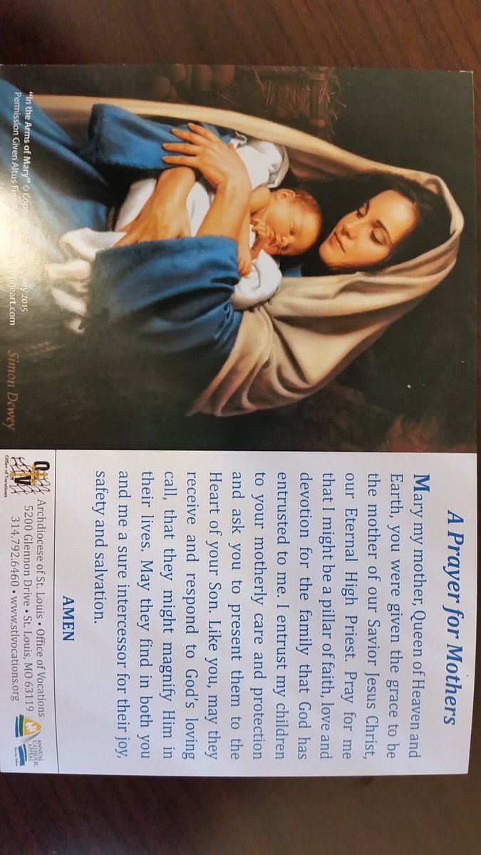 A #Prayer for #mothers 
#catholicSTL