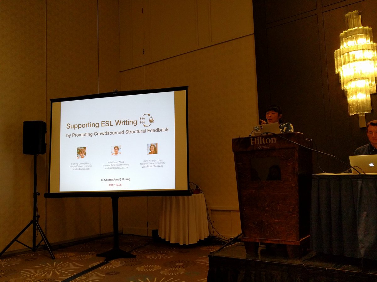 windx0303's tweet photo. mturk workers are generally better at English than ESL people. StructFeed has mturk workers to help ESLer write better. #HCOMP2017 #UIST2017 https://t.co/W7Ck784ifj