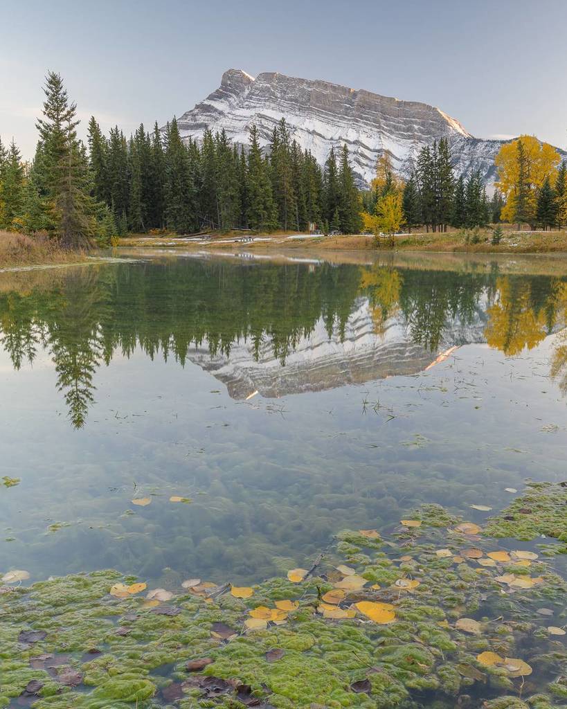 This is Mt. Rundle, seen from Cascade Pond in #banff 
#starlingtours #starlingreizen #landscape #landscapephotogra… ift.tt/2zEjz79