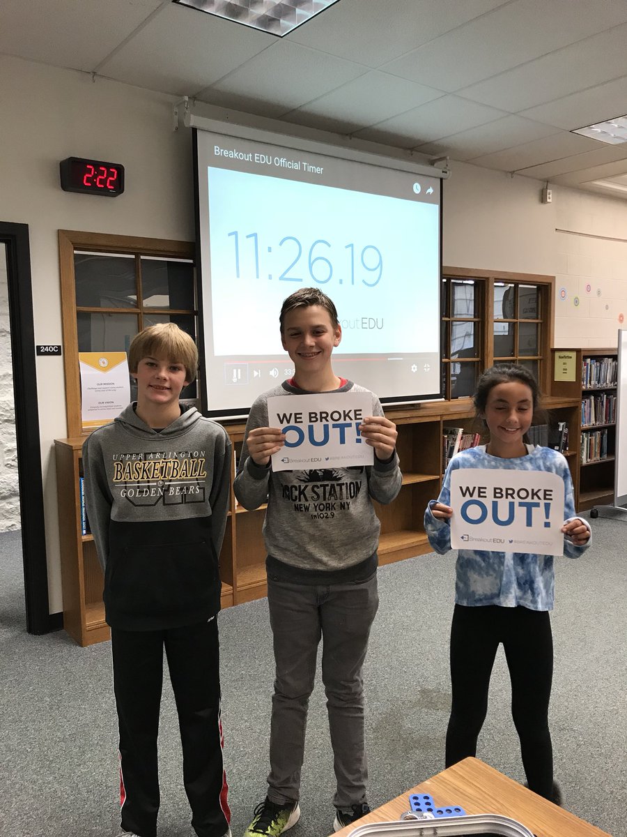 laurs42's tweet photo. Don’t worry, the future of non-fiction text features is bright! #breakoutedu #ServeLeadSucceed @JMSbears @JonesFine https://t.co/o4uJjPbuZQ