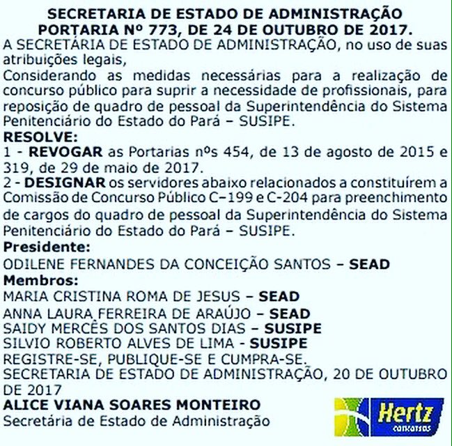 HertzConcursos's tweet photo. [#SUSIPE]: 969 vagas efetivas
Saiu no Diário Oficial do Estado a confirmação dos membros da comissão organizadora.
➡️Novas turmas: 07.11.17 https://t.co/iDV1y1L5hO