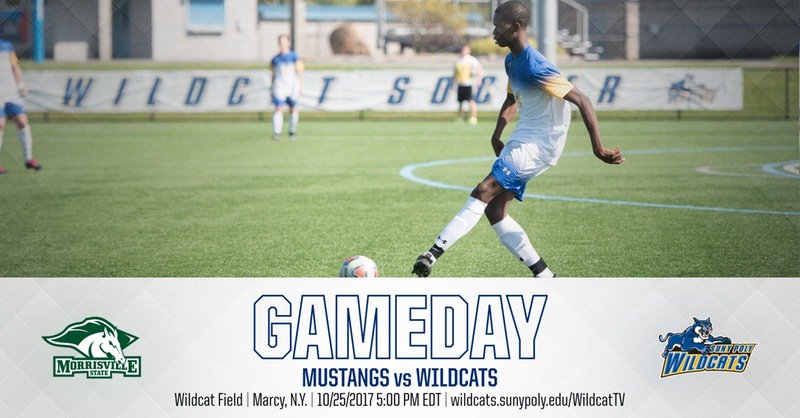 PolyWildcats's tweet photo. It's #Gameday for #PolyMSOC! The Wildcats take on @MSCMustangs!
π - Marcy, NY
π - 5PM
πΉ - https://t.co/Dd22egfHOQ
#MSCvsSPI
#d3soccer https://t.co/S5IBCSyfSC