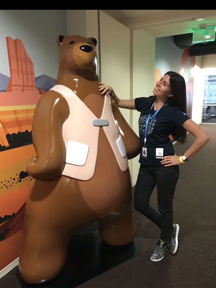 ElisaMauro4's tweet photo. Iโve got a new friend during my Bootcamp ! #CodeyTheBear #BecomingSalesforce #SanFrancisco https://t.co/VZP1AuCfHS