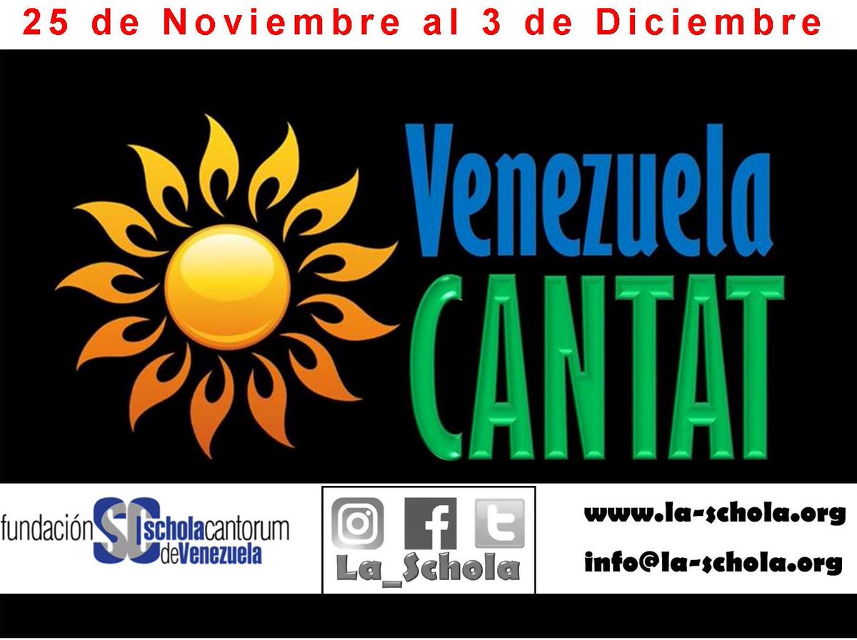 ESTE DOMINGO es de La Schola: Las voces jóvenes. en <a href="/Asohumboldt/">Asociación Cultural Humboldt</a> 11:00 am. NO TE LO PIERDAS