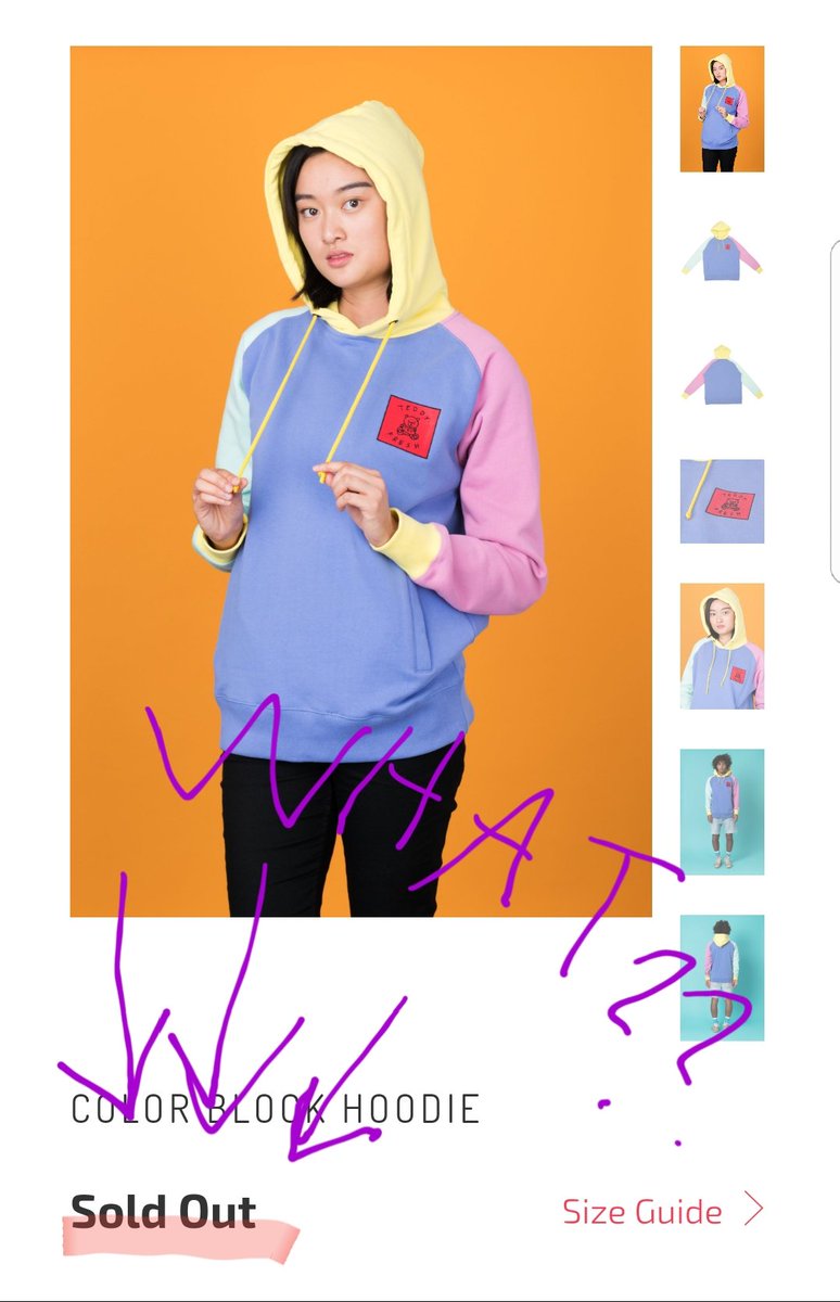 Teddy Fresh on Twitter: "Color Block hoodie sold out already 🤤 We're  reordering more, we'll update when it's available! https://t.co/mSlsmnP40o"  / Twitter