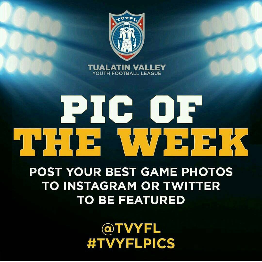 We're getting great submissions as always for Pic of the Week!

Post your game pics to Twitter or Instagram, Tag <a href="/TVYFL/">TVYFL</a> and use #tvyflpics