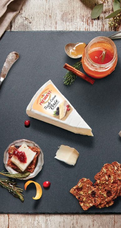 presidentcheese's tweet photo. The perfect cool-weather crowd pleaser: Président Triple Creme Brie & Spruce Tip Honey. https://t.co/nECRU0JXRC #LifeWellPaired https://t.co/iz2WDnWIAr