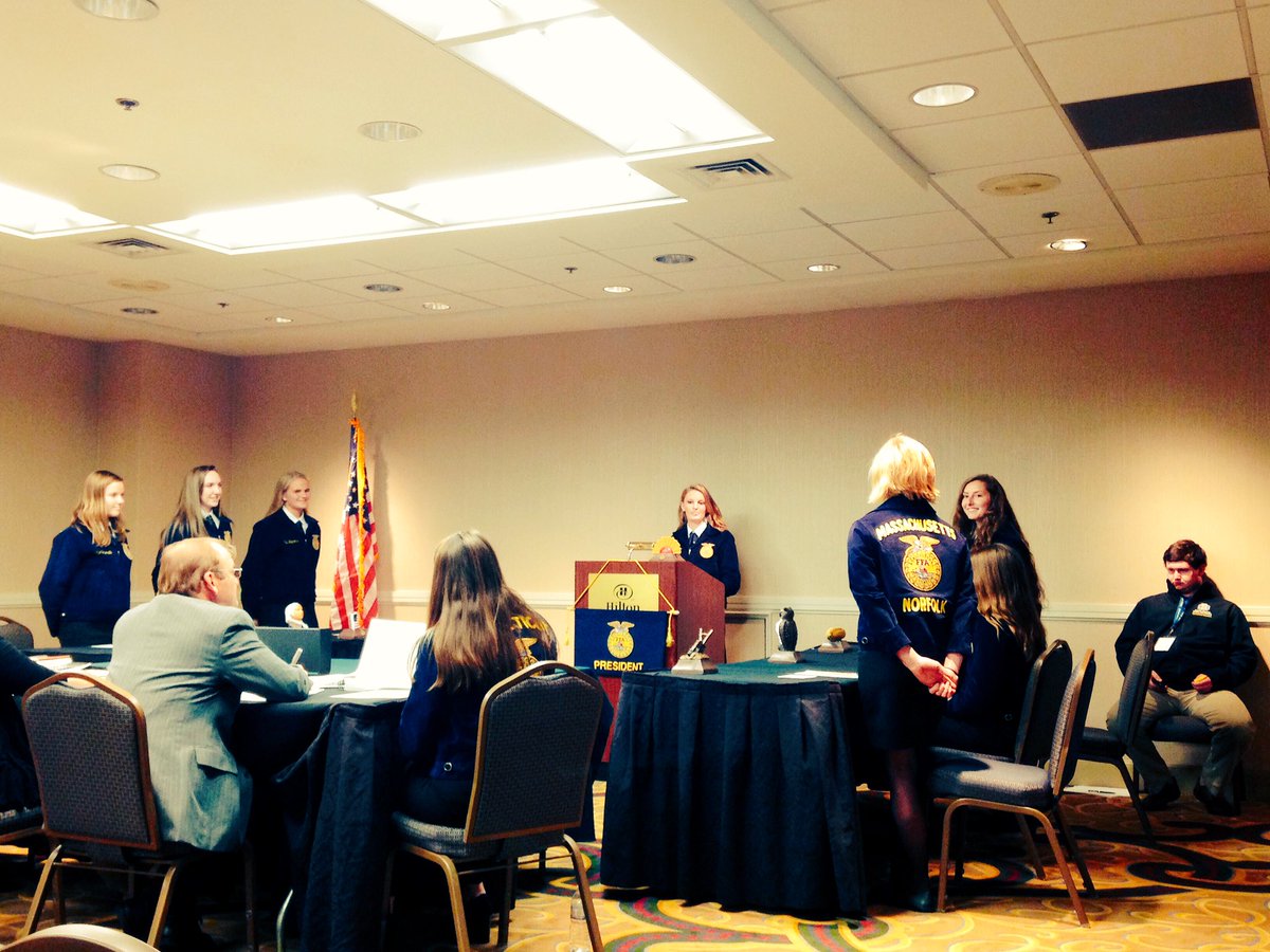 Prelim C in progress: @NorfolkAggieHS of @massffa presenting in @NationalFFA #FFACCM17 #LDE #ICanWeWillFFA